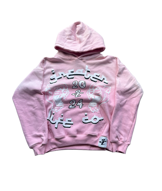 “Greatness” Hoodie Pink